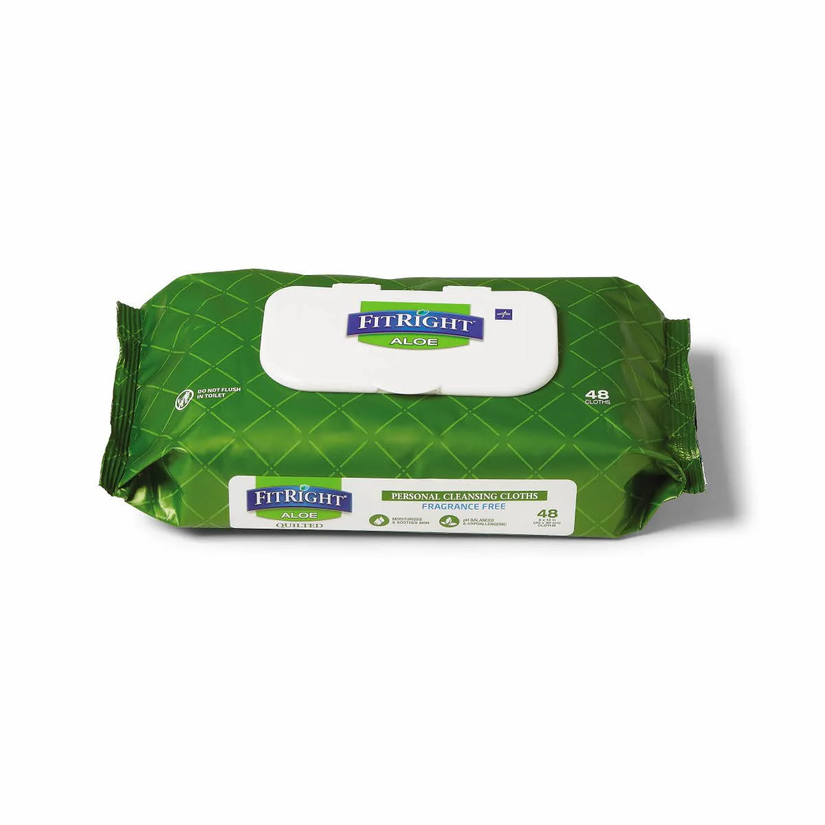 PK/48 - FitRight Aloe Quilted Personal Cleansing Wipes