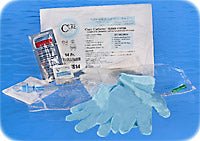 EA/1 - Cure Catheter Closed System Kit, Unisex, Straight Tip with Integrated 1500mL Collection Bag, 14 FR