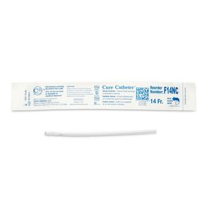 EA/1 - Cure Catheter Uncoated, Single, Female, 6" Straight Tip, No Connector, 14 FR