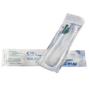 EA/1 - Cure Medical Pocket Catheter, Single, Male, 16" Straight Tip, 12 FR