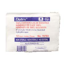 PK/12 - Dutex Conforming Bandage 4" x 4-1/10 yds., Nonsterile