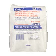 EA/1 - Dutex Conforming Bandage 3" x 4-1/10 yds., Sterile