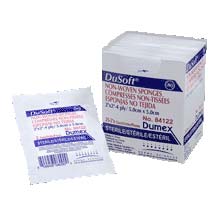 PK/25 - Dusoft Sterile Non-Woven Sponge 2" x 2", 4-Ply