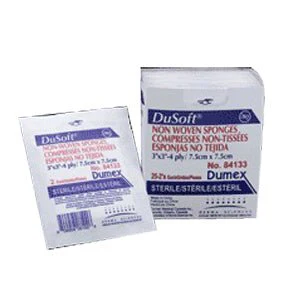 BX/25 - Dusoft Sterile Non-Woven Sponge 4" x 4", 6-Ply