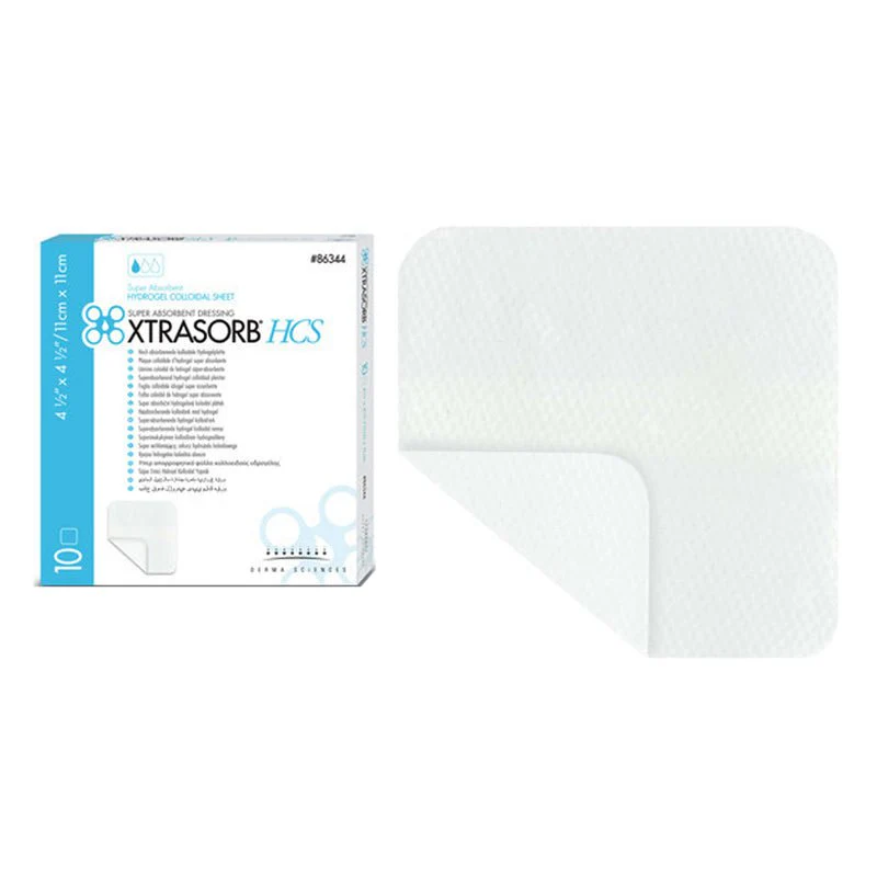 BX/10 - Xtrasorb Hydrogel Colloidal Sheet Dressing 4-2/7" x 4-2/7"