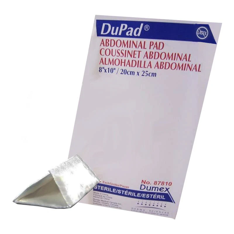 EA/1 - Dupad Sterile Abdominal Pads, Sealed End, 8" x 10"