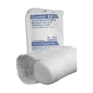 EA/1 - Gazetex Bandage Roll, 4.5" x 4.1 yds, 6 Ply, Sterile, Latex-Free