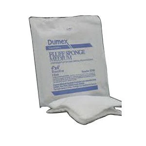 PK/100 - Gazetex 100% Cotton Non-Sterile Fluff Sponge 6" x 6-3/4", 6-Ply