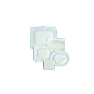 BX/10 - Polyderm Hydrophilic Foam Wound Dressing 4" x 4" Border