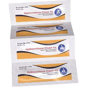 BX/144 - 1% Hydrocortisone Cream, 8/9 g Foil Packet