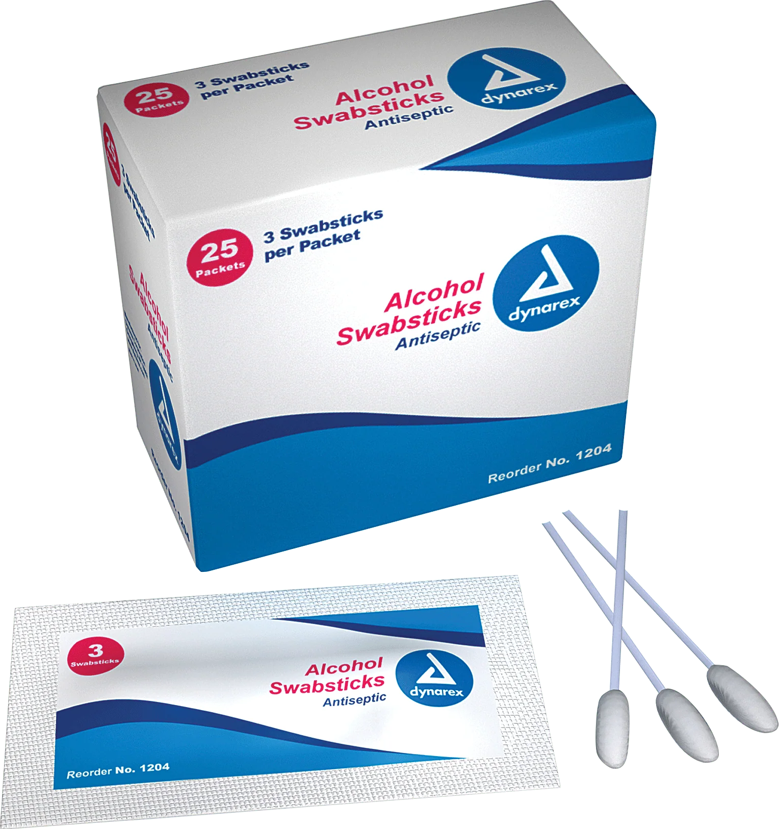 BX/25 - Alcohol Swabstick, 3 Pack