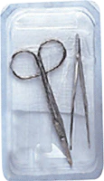 EA/1 - Suture Removal Kit with Littauer Scissors and Metal Forceps