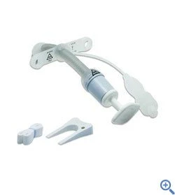 EA/1 - Smiths Medical ASD, Inc. Bivona FlexTend TTS Pediatric V Neck Flange Tracheostomy Tube, Size 4.5