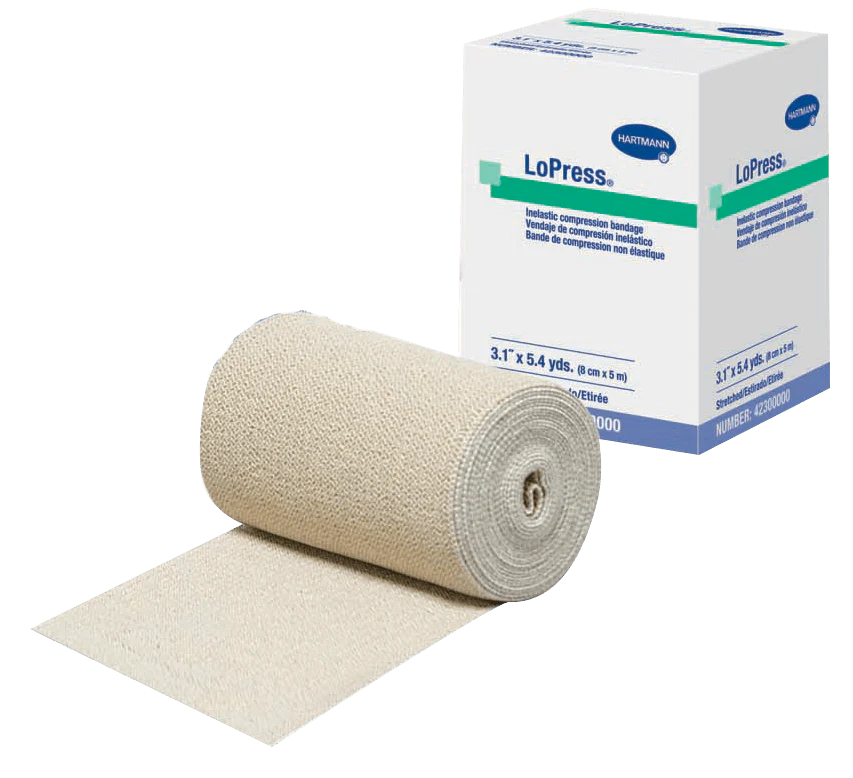 CA/12 - LoPress Inelastic Compression Bandage 5-2/5 yds. x 3-1/10", Nonsterile