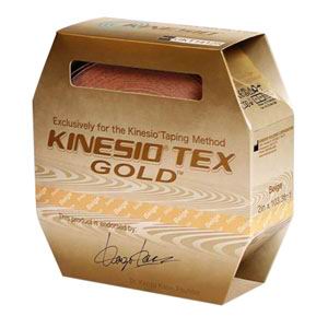 EA/1 - Kinesio Tex Gold Wave Elastic Athletic Tape 2" x 5.4 yds., Black