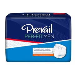 PK/14 - Prevail Per-Fit Protective Underwear for Men, Gray, X-Large fits 58" - 68"