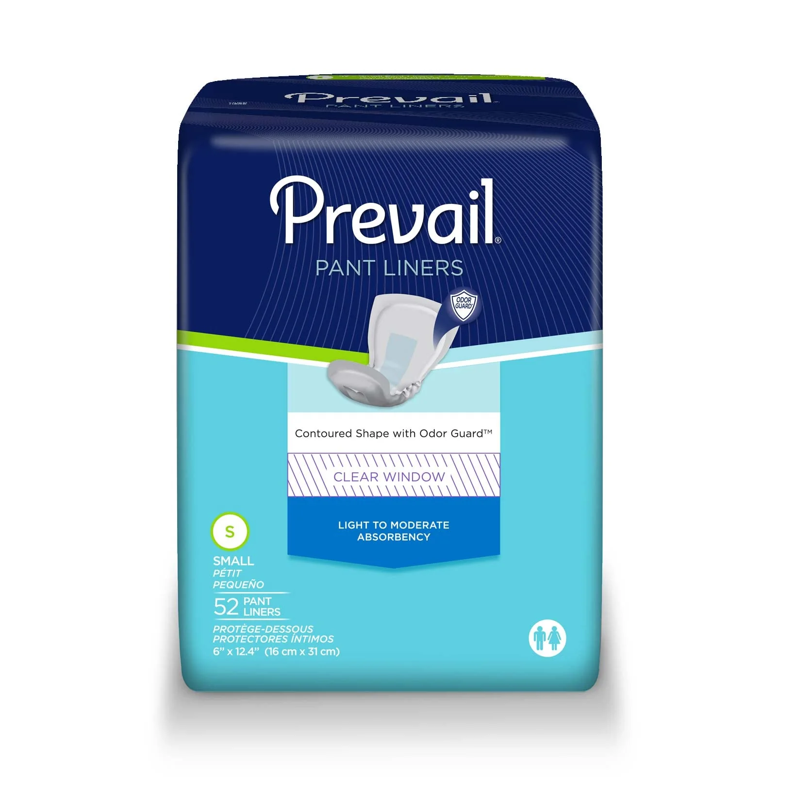 PK/52 - Prevail Pant Liners Small, 6" x 12.5"