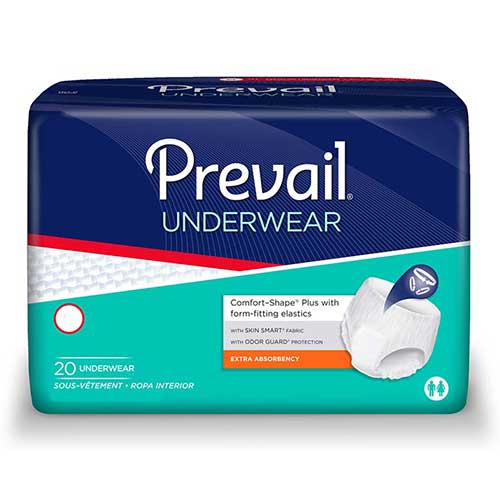 PK/20 - Prevail Protective Underwear, Medium, 34" - 46"
