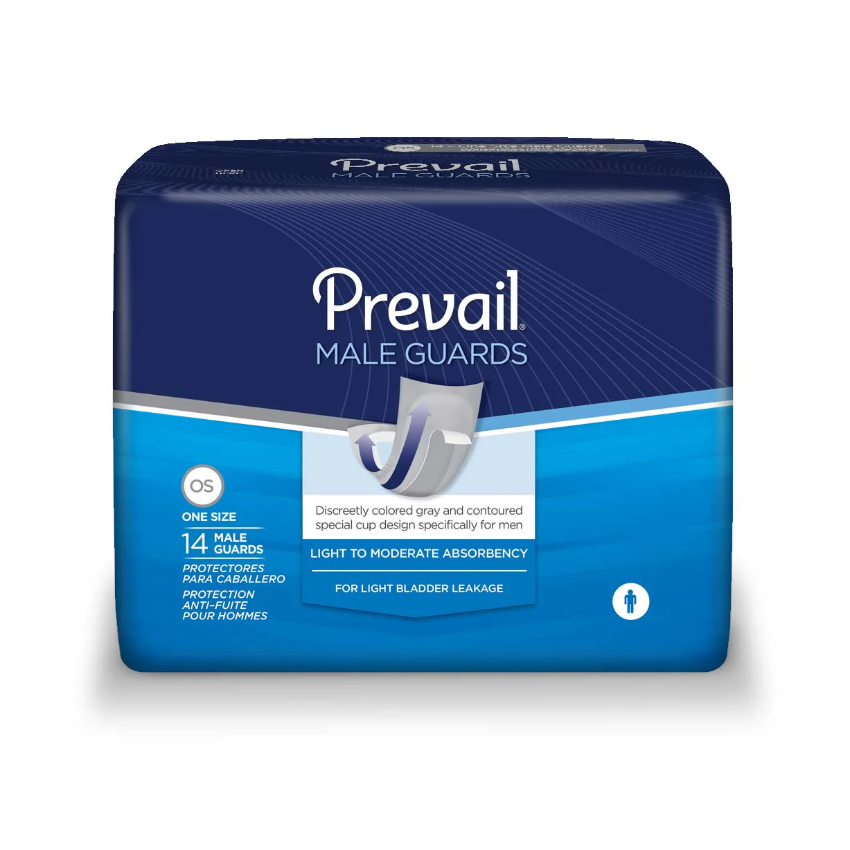 PK/14 - Prevail Male Guards with Adhesive Strip