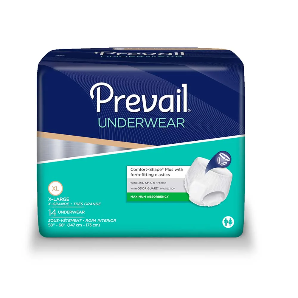 PK/14 - Prevail Super Plus Underwear, X-Large, 58" - 68"