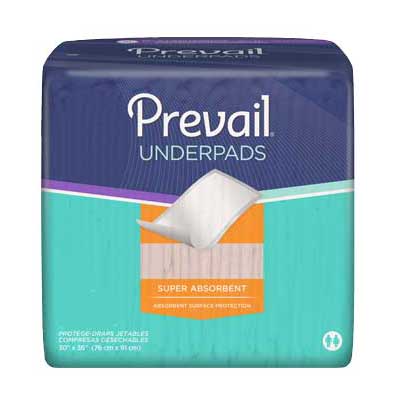 PK/25 - Prevail Night Time Disposable Underpads 30" x 36"