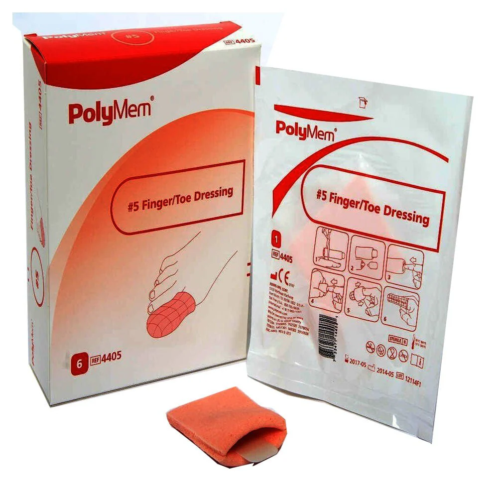 BX/6 - PolyMem #5 XXL Finger/Toe Dressing