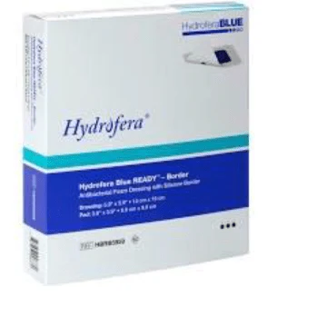 BX/10 - Hydrofera Blue Ready Foam Dressing, 4" x 5".