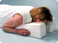 EA/1 - Face Down Pillow, 14" x 29" x 6" to 1.5", White