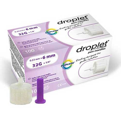 BX/100 - Droplet Pen Needle 31G (0.25mm) x 6mm (100 count)