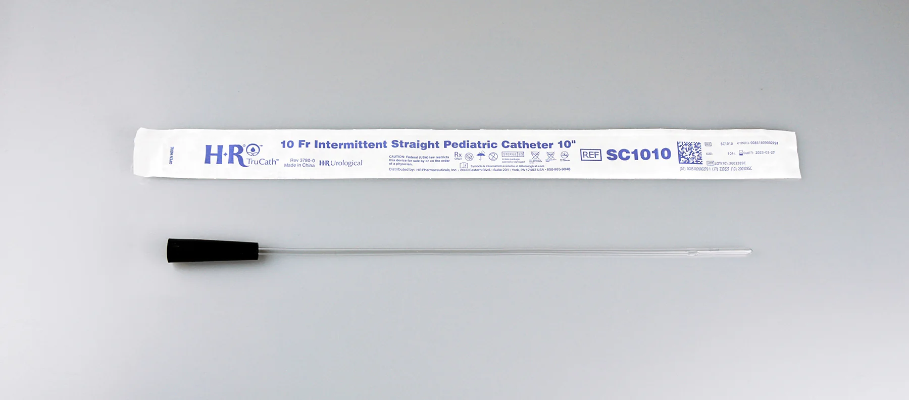 CA/300 - TruCath Intermittent Straight Catheter, Pediatric, 10FR, 10"