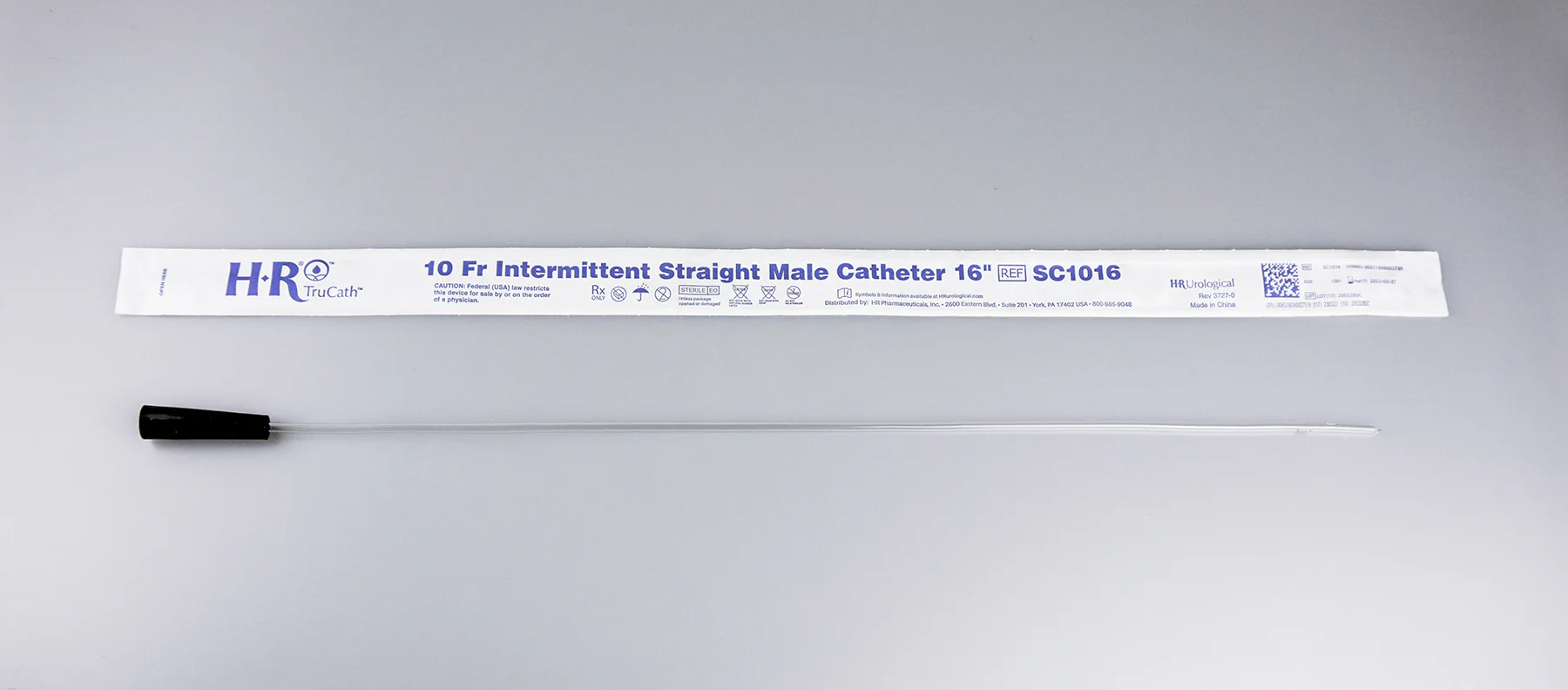 BX/30 - TruCath Intermittent Straight Catheter, Male, 10FR, 16"