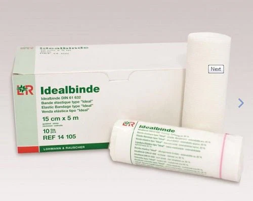 EA/1 - Idealbinde 100% Cotton Short Stretch Bandage 6" x 5 yd.