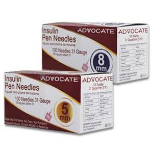 BX/100 - Advocate Mini Pen Needle 31G x 3/16" (100 count)