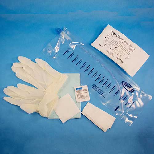 EA/1 - MTG EZ-Advancer Mini-Pak Closed System Catheter 12 Fr 16" 1500 mL Due to Covid-19 related supply shortages, product may not contain gloves