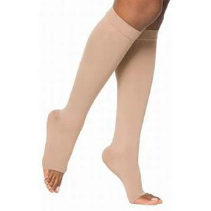 EA/1 - Forte 40-50mmHg, Extra Wide Calf, Open Toe, Beige, Size 7