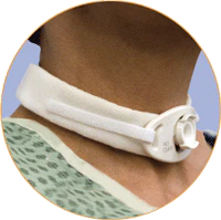 EA/1 - 2-Piece Adult Tracheostomy Tube Holder with Twill, Fits up to 20-1/2" Neck