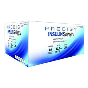 BX/100 - Prodigy Insulin Syringe 31G x 5/16", 1/2 mL (100 count)