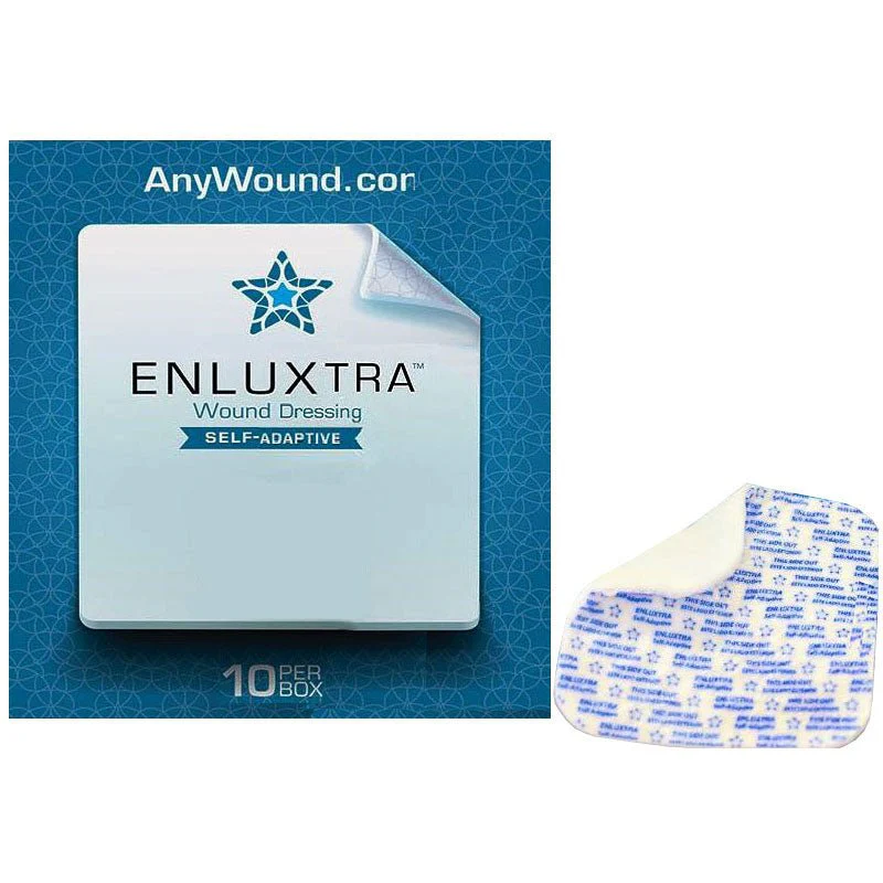 BX/10 - Enluxtra Self-Adaptive Wound Dressing, 4" x 4"
