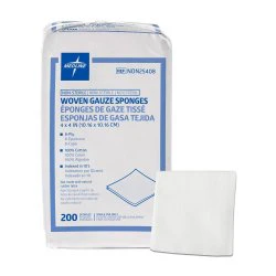 PK/200 - Non-Sterile Gauze Sponge, 4" x 4", 8-Ply - Image 2