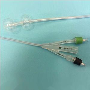 EA/1 - TruCath Duo 100% Silicone Dual-Balloon 2-Way Foley Catheter, 14 Fr
