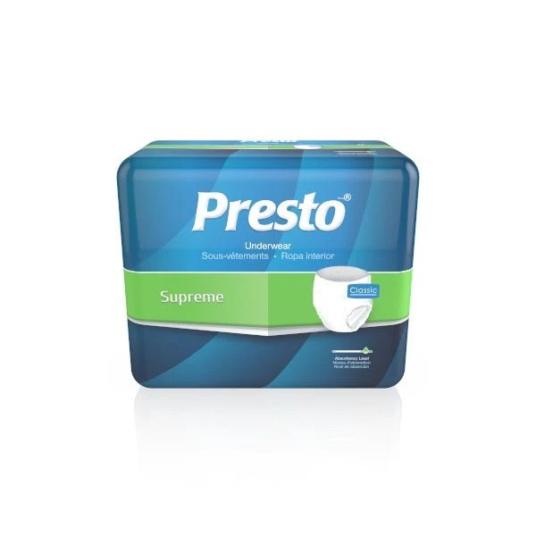 CA/48 - Presto Supreme Classic Protective Underwear XX-Large 68" - 80" Maximum Absorbency