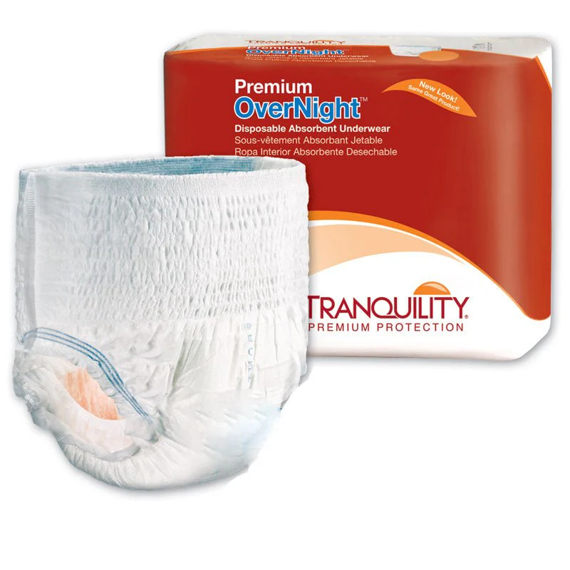 PK/14 - Tranquility Premium OverNight Disposable Absorbent Underwear X-Large 48" - 66"