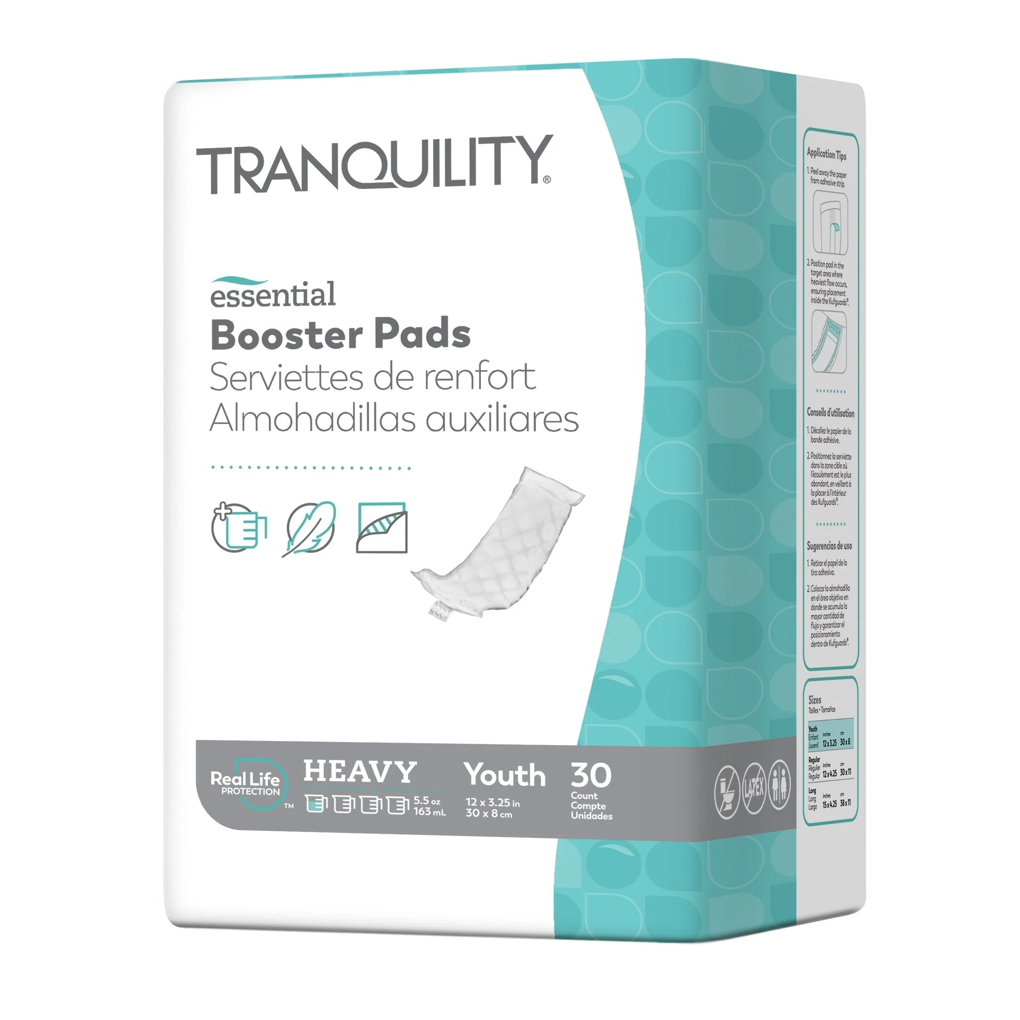 PK/30 - Tranquility Essential Booster Pads - Heavy, Youth, 12" x 3.25"