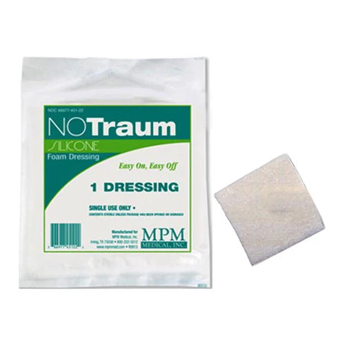 BX/10 - NoTraum Extra Bordered Silicone Foam Dressing, 6" x 6"
