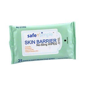 CA/600 - No-Sting Skin Barrier Wipes, 5" x 7"