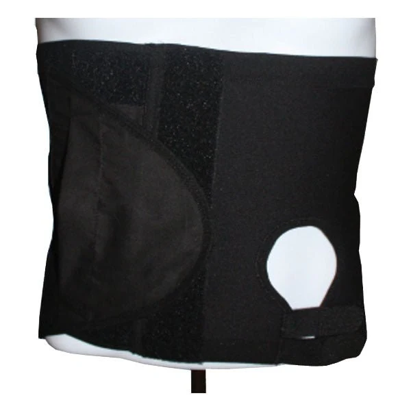 EA/1 - SecureWear Security Black 6" Support Belt With Opening Large, Left